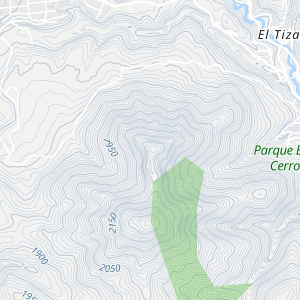 Map of Cerro El Rodeo