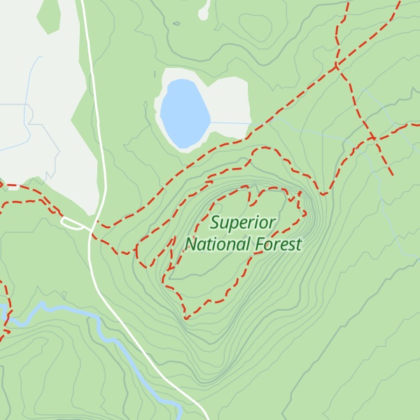 Map of Oberg Mountain