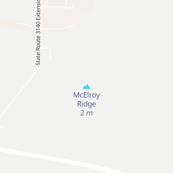Map of McElroy Ridge
