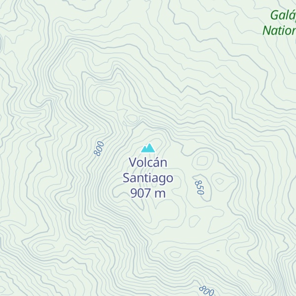 Map of Volcán Santiago