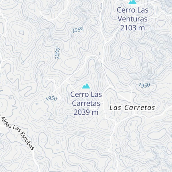 Map of Cerro Las Carretas