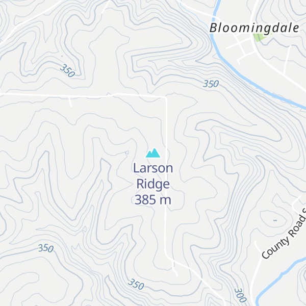 Map of Larson Ridge