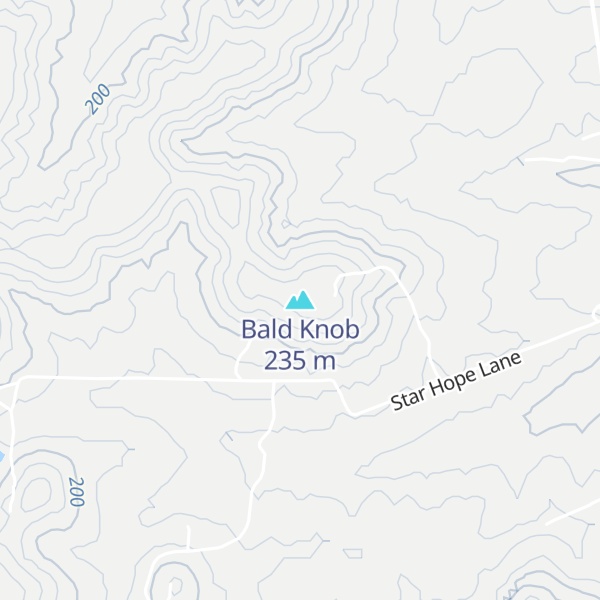 Map of Bald Knob