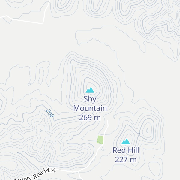 Map of Shy Mountain