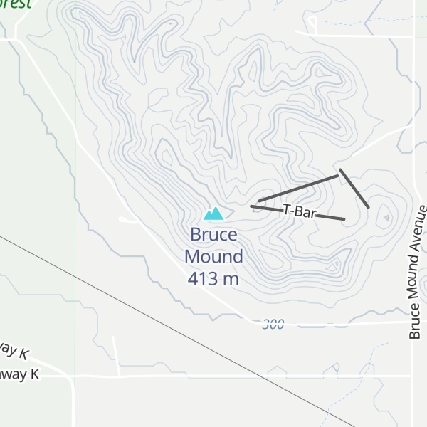 Map of Bruce Mound