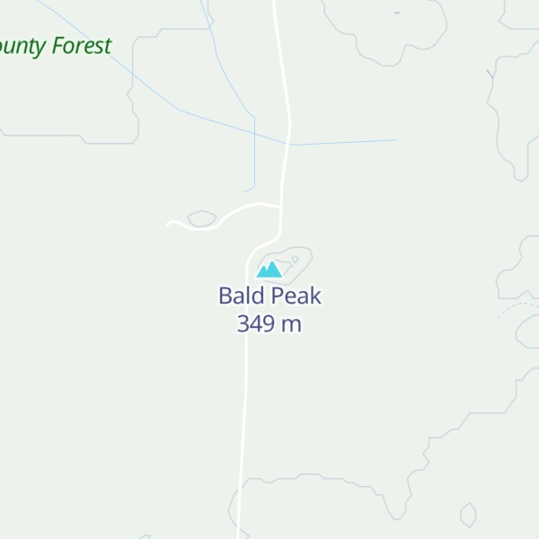Map of Bald Peak