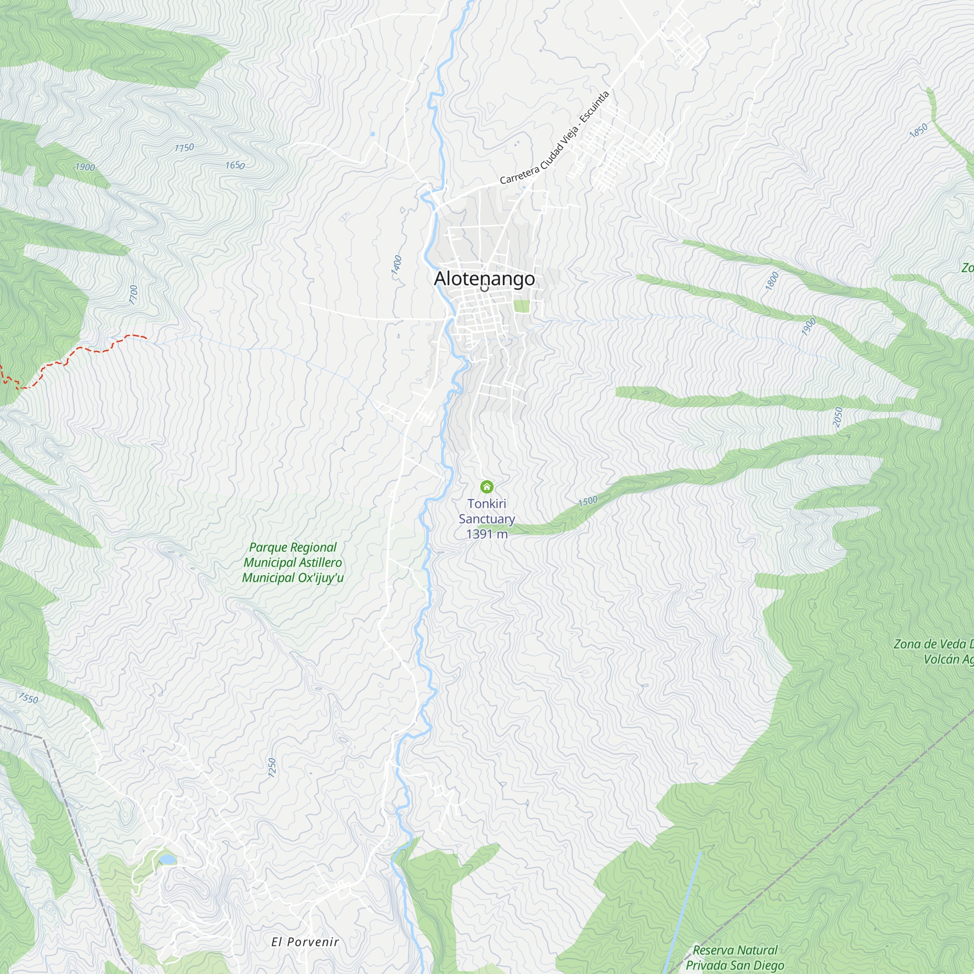 Tonkiri Sanctuary map