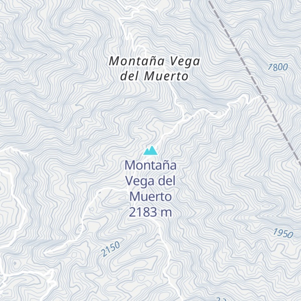 Map of Montaña Vega del Muerto