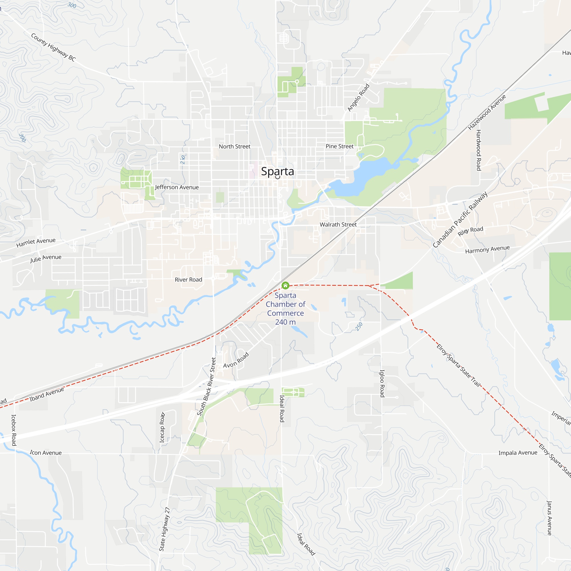 Sparta Chamber of Commerce map