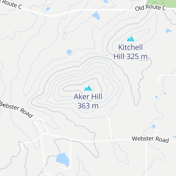 Map of Aker Hill