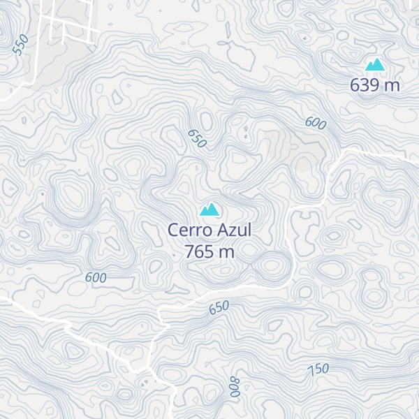 Map of Cerro Azul