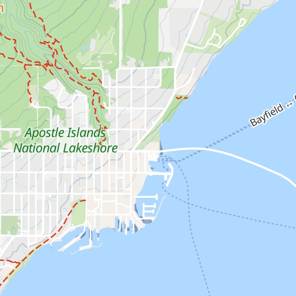 Map of Madeline Island Information Station