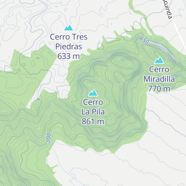 Map of Cerro La Pila
