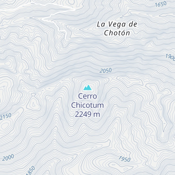 Map of Cerro Chicotum