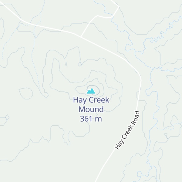 Map of Hay Creek Mound