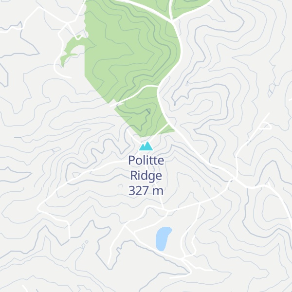 Map of Politte Ridge