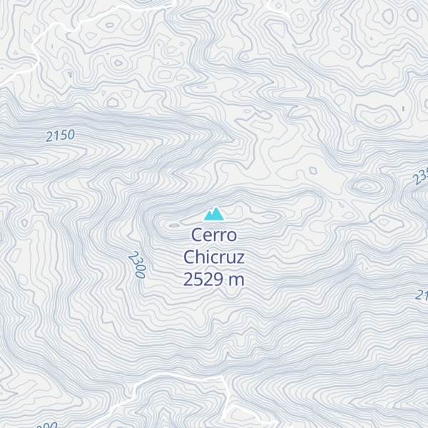 Map of Cerro Chicruz