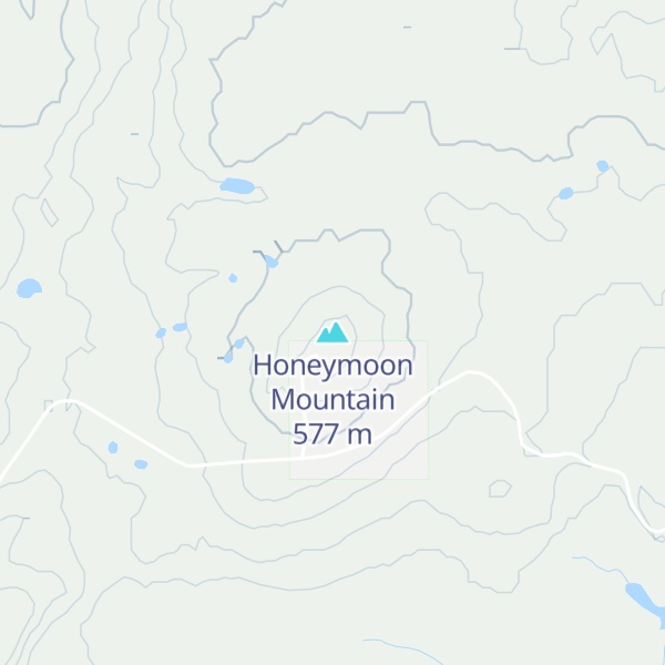 Map of Honeymoon Mountain