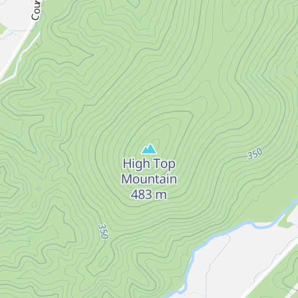 Map of High Top Mountain
