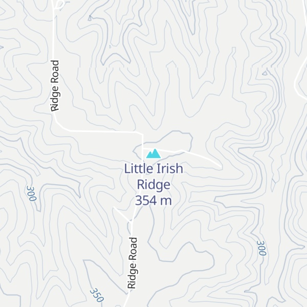 Map of Little Irish Ridge