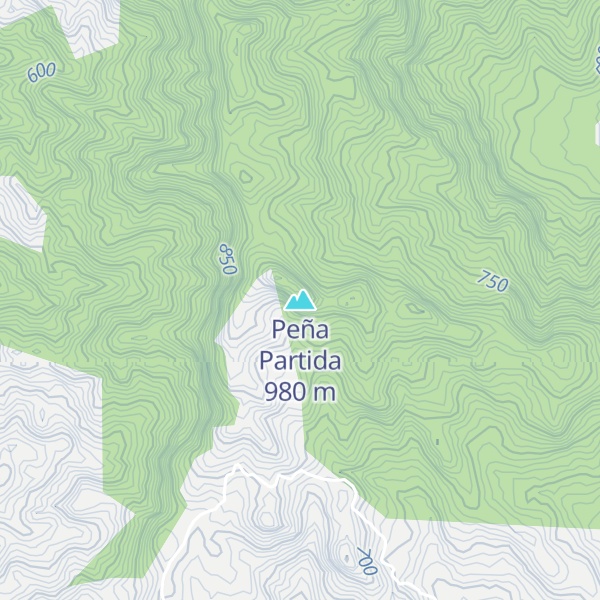Map of Peña Partida