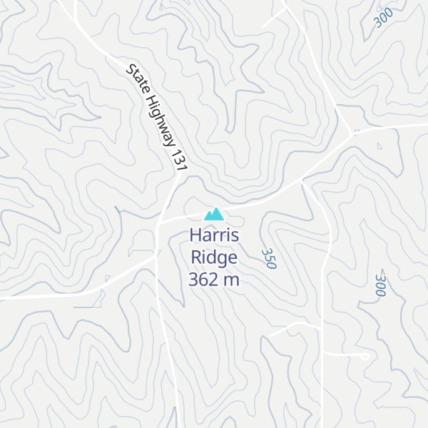 Map of Harris Ridge