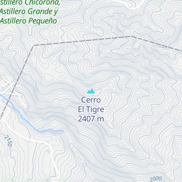 Map of Cerro El Tigre