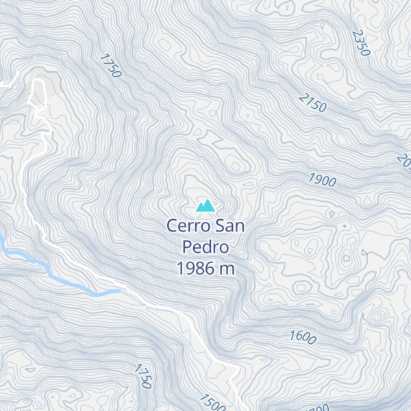Map of Cerro San Pedro