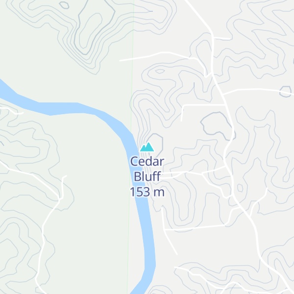 Map of Cedar Bluff