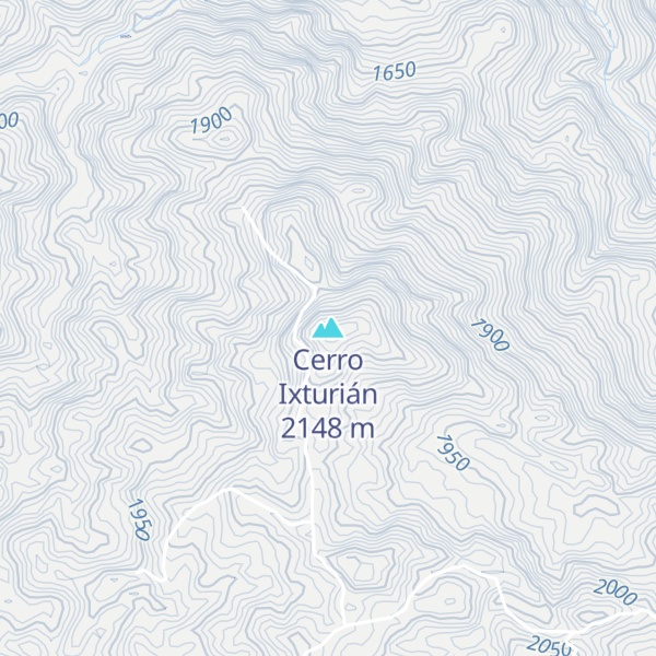 Map of Cerro Ixturián