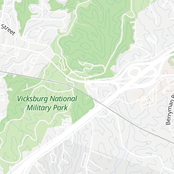 Map of Vicksburg Convention and Visitors Bureau