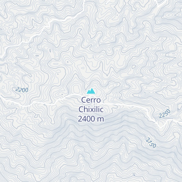Map of Cerro Chixilic