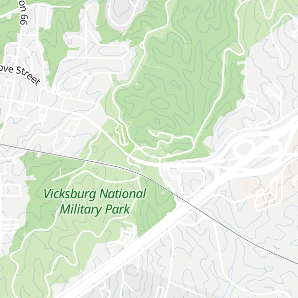 Map of Vicksburg National Military Park Visitor Center