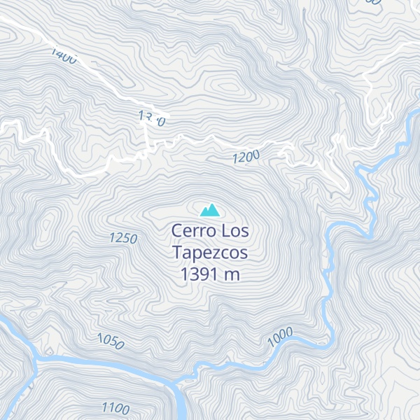 Map of Cerro Los Tapezcos