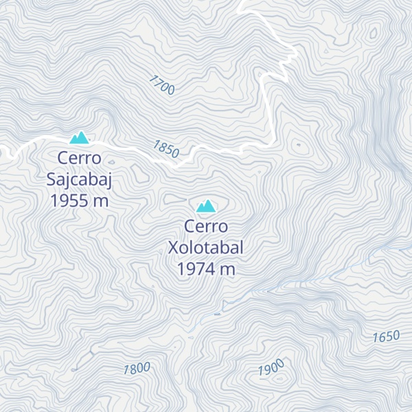 Map of Cerro Xolotabal