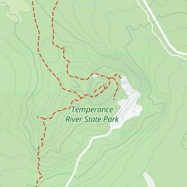 Map of Carlton Peak