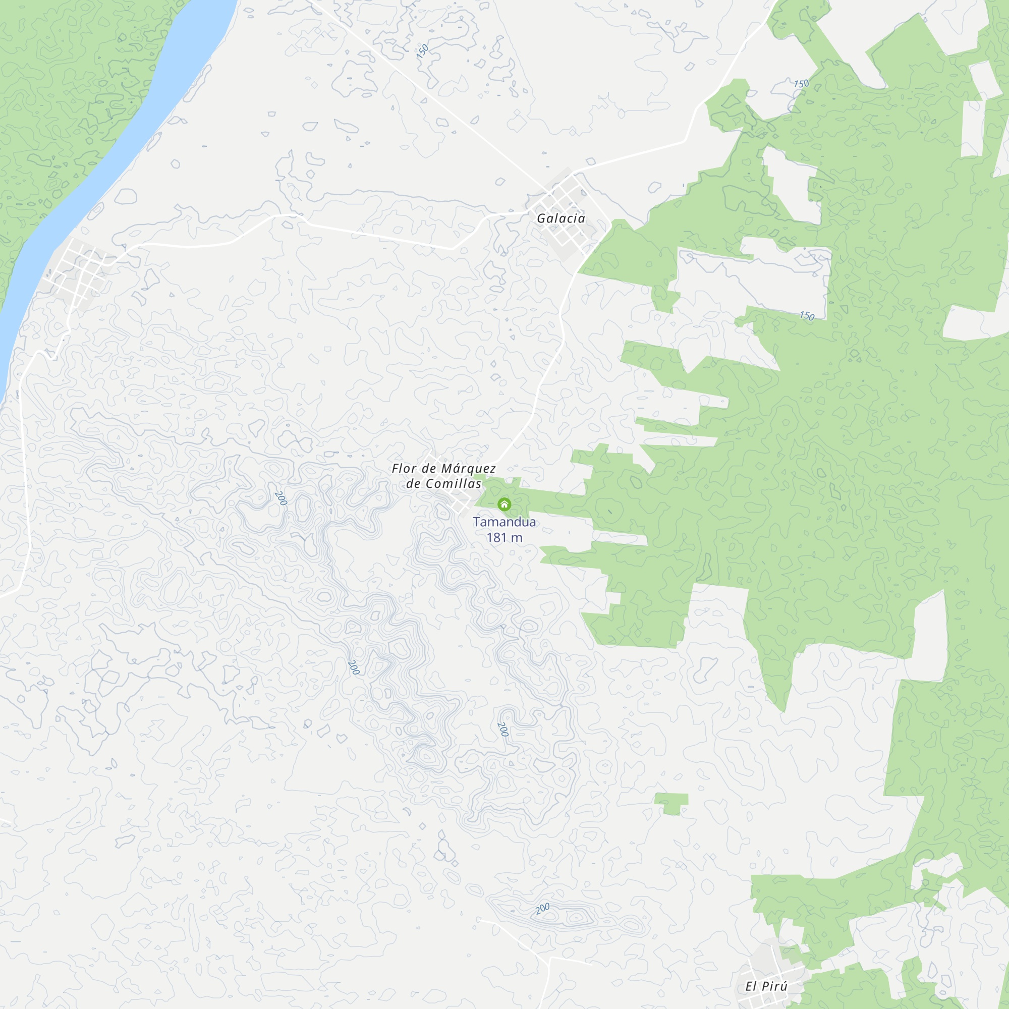 Tamandua map