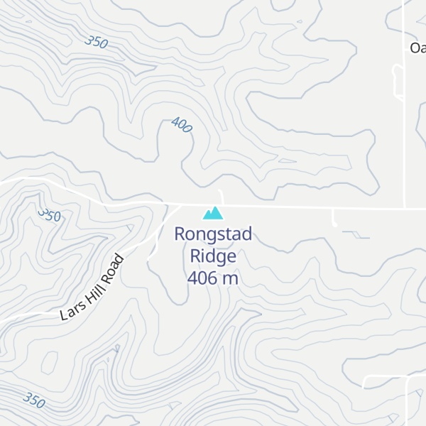 Map of Rongstad Ridge