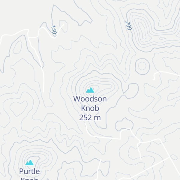 Map of Woodson Knob