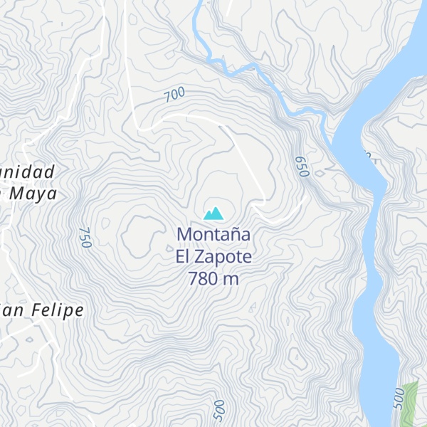 Map of Montaña El Zapote