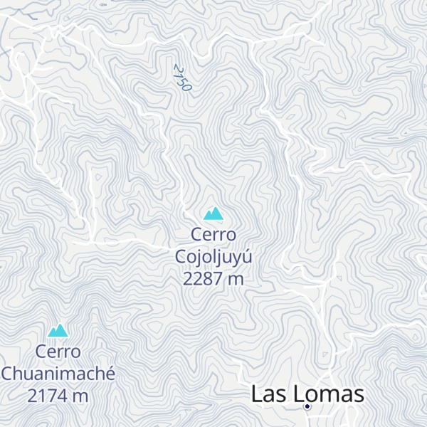 Map of Cerro Cojoljuyú