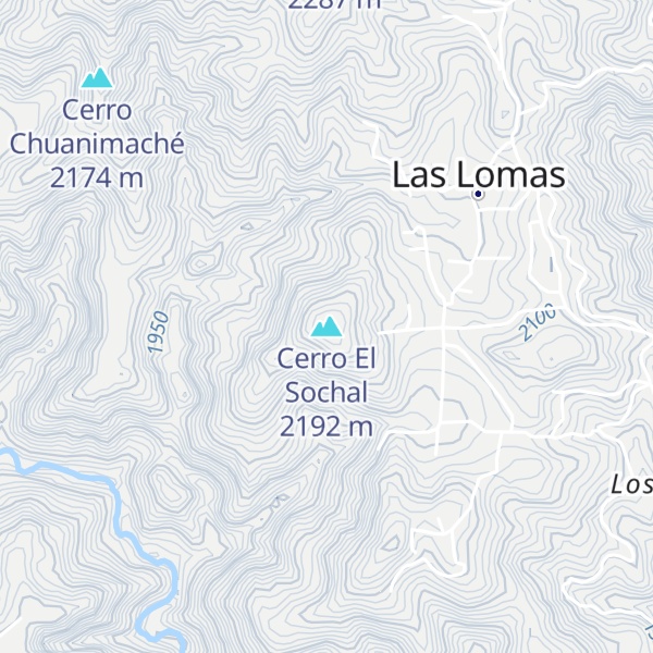 Map of Cerro El Sochal