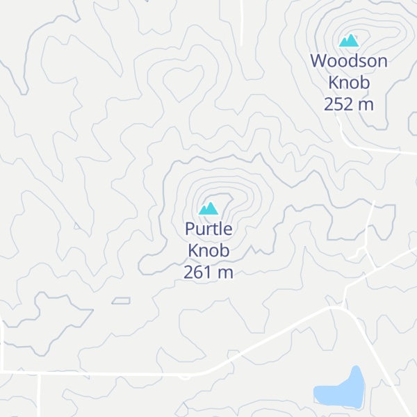 Map of Purtle Knob