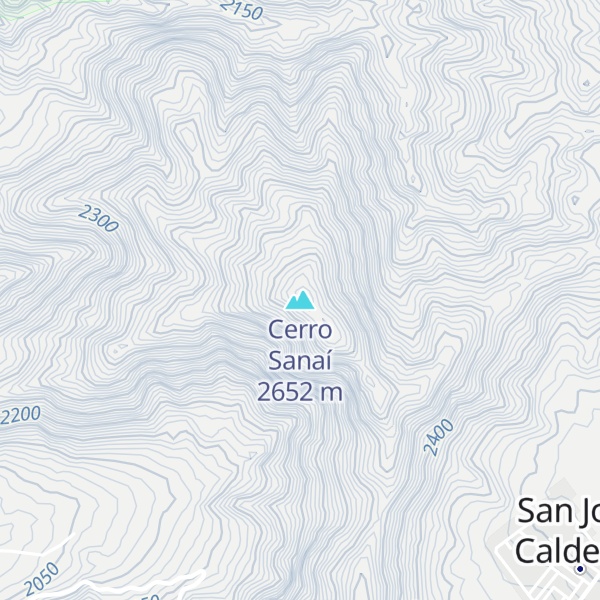 Map of Cerro Sanaí