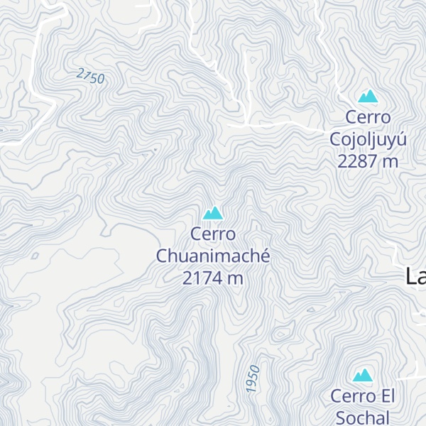 Map of Cerro Chuanimaché