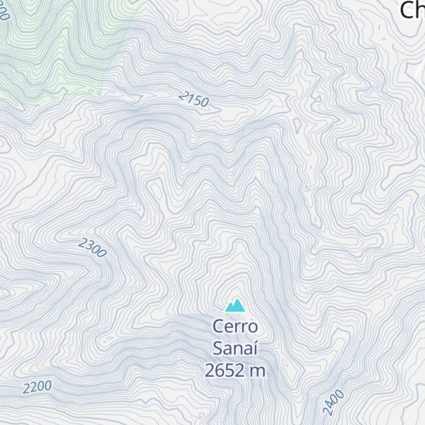 Map of Cerro Chino