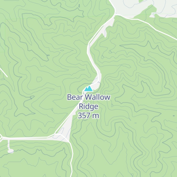 Map of Bear Wallow Ridge
