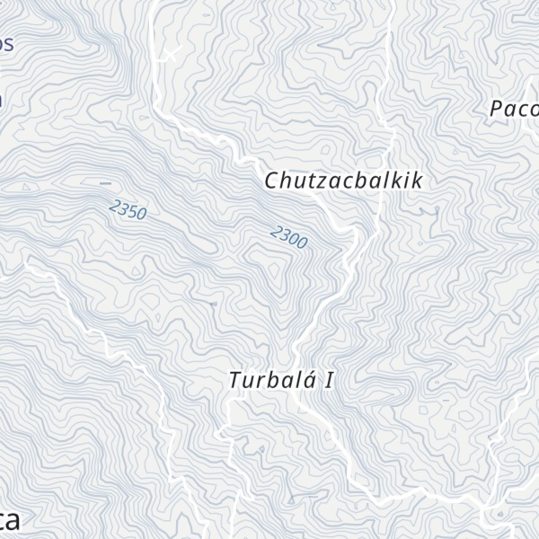 Map of Cerro Xitzaquic