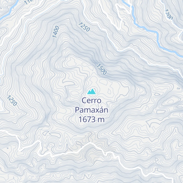 Map of Cerro Pamaxán