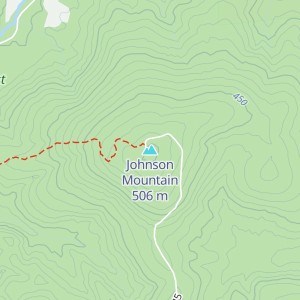 Map of Johnson Mountain